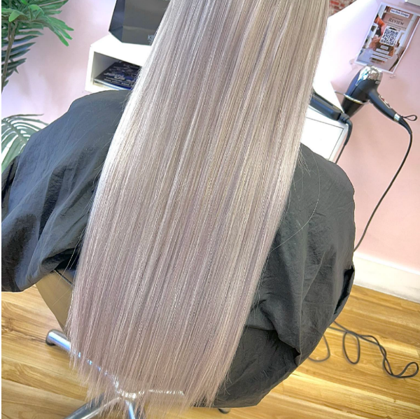 Photo of a client's hair after appointment at Sax Hair Design.