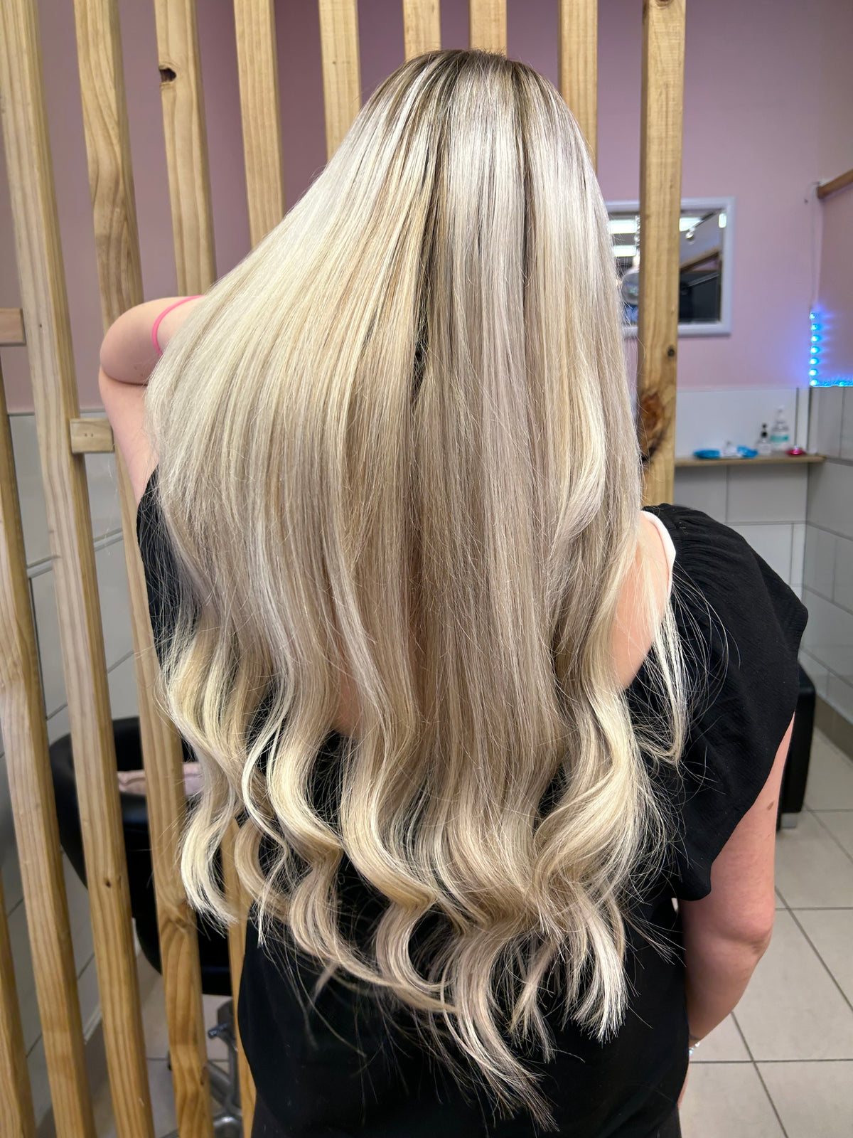 Natalie Michelle Hair Extensions in Tinkerbelle