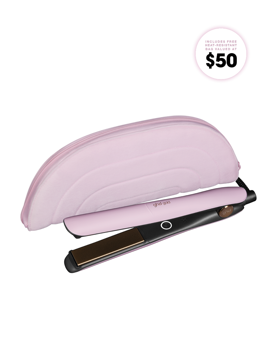 PINK GHD Gold advanced with heat bag