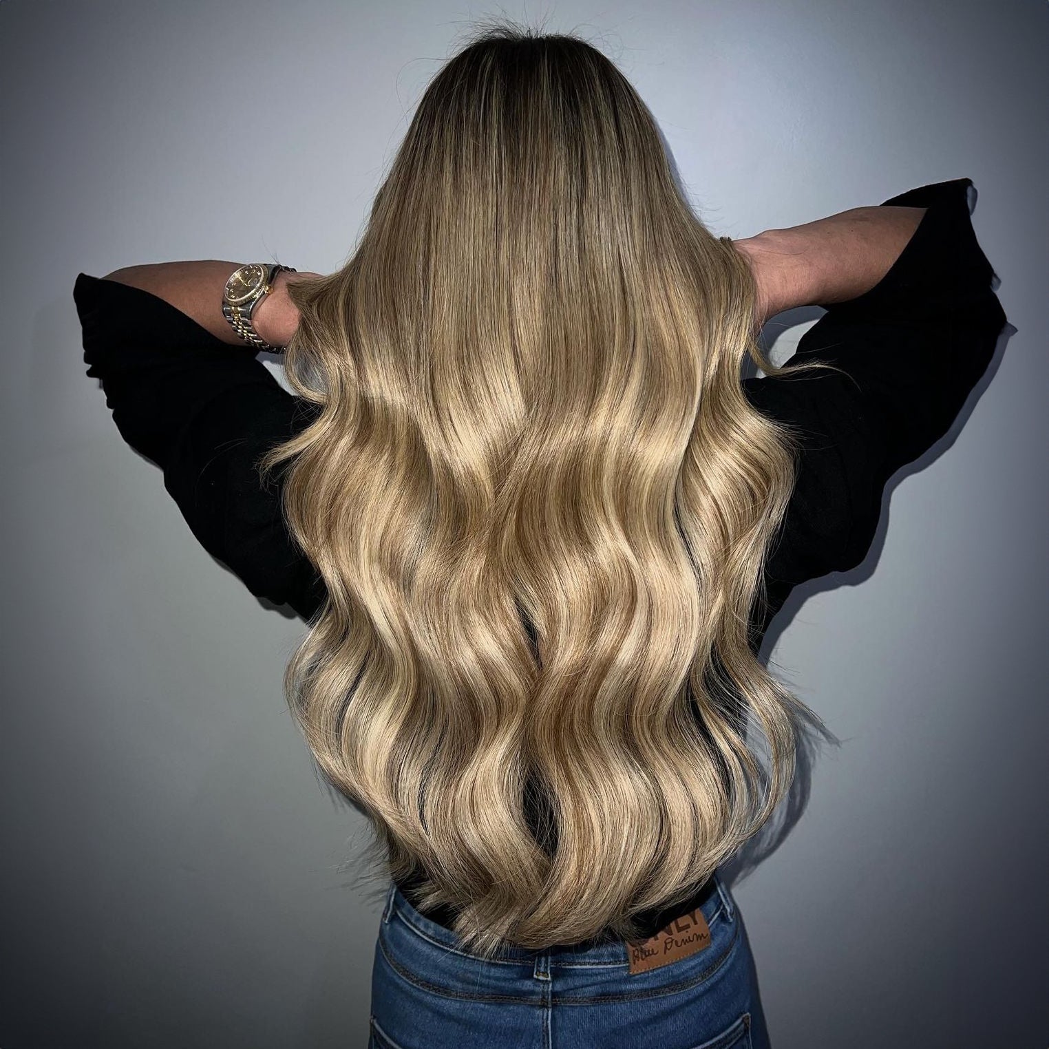 Close up photo of Natalie Michelle Hair Extensions in colour Beverley Hillz.