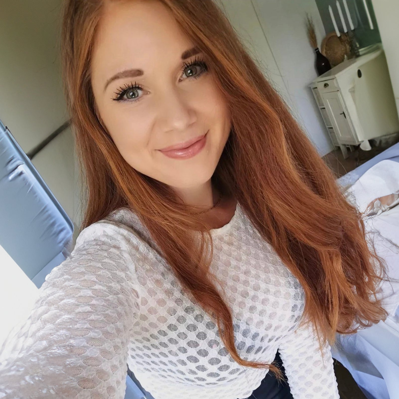 Close up photo of Natalie Michelle Hair Extensions in colour Ginger Spice.