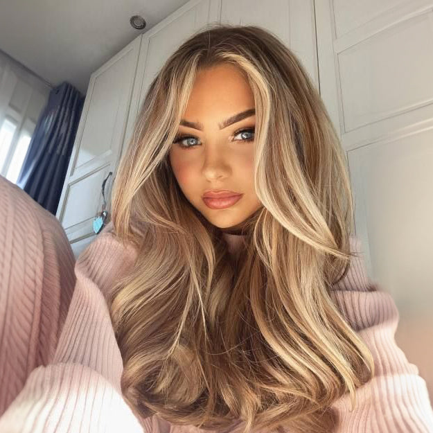 Close up photo of Natalie Michelle Hair Extensions in colour Holly Wood B8/22.
