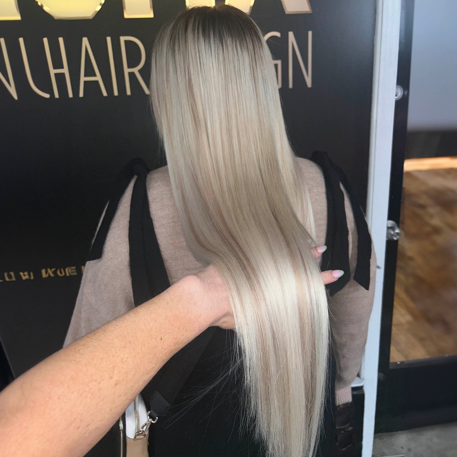 Close up photo of Natalie Michelle Hair Extensions in colour Prima Donna.