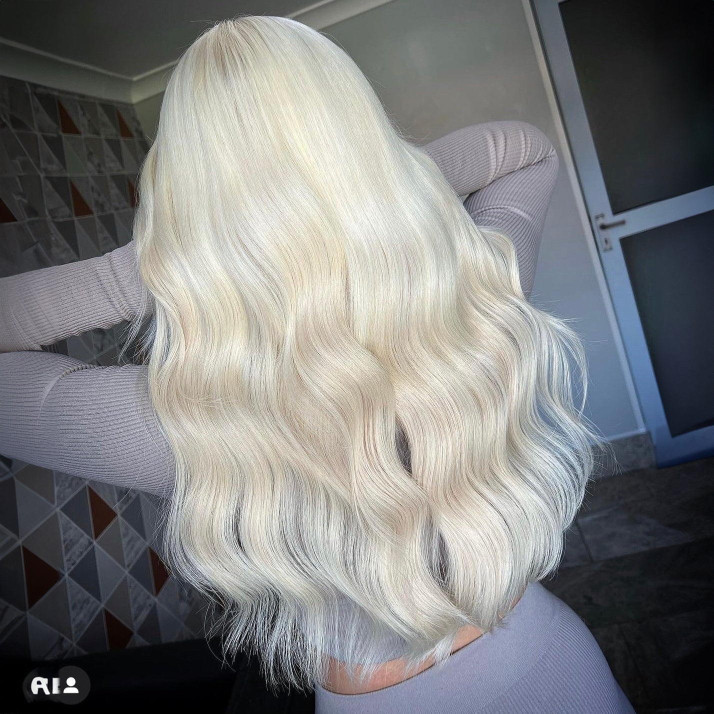 Close up photo of Natalie Michelle Hair Extensions in colour Vanilla Shell.